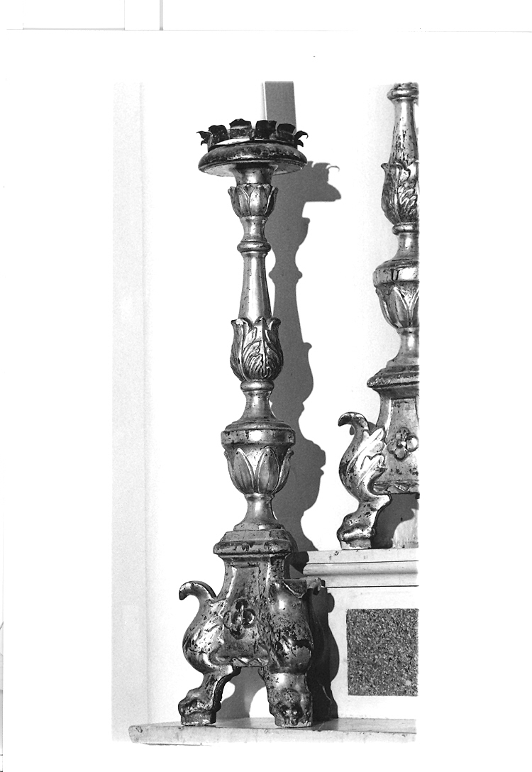 candelabro, serie - bottega marchigiana (sec. XVIII)