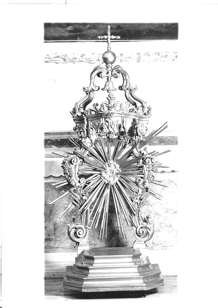 tronetto per esposizione eucaristica - bottega marchigiana (sec. XVIII)