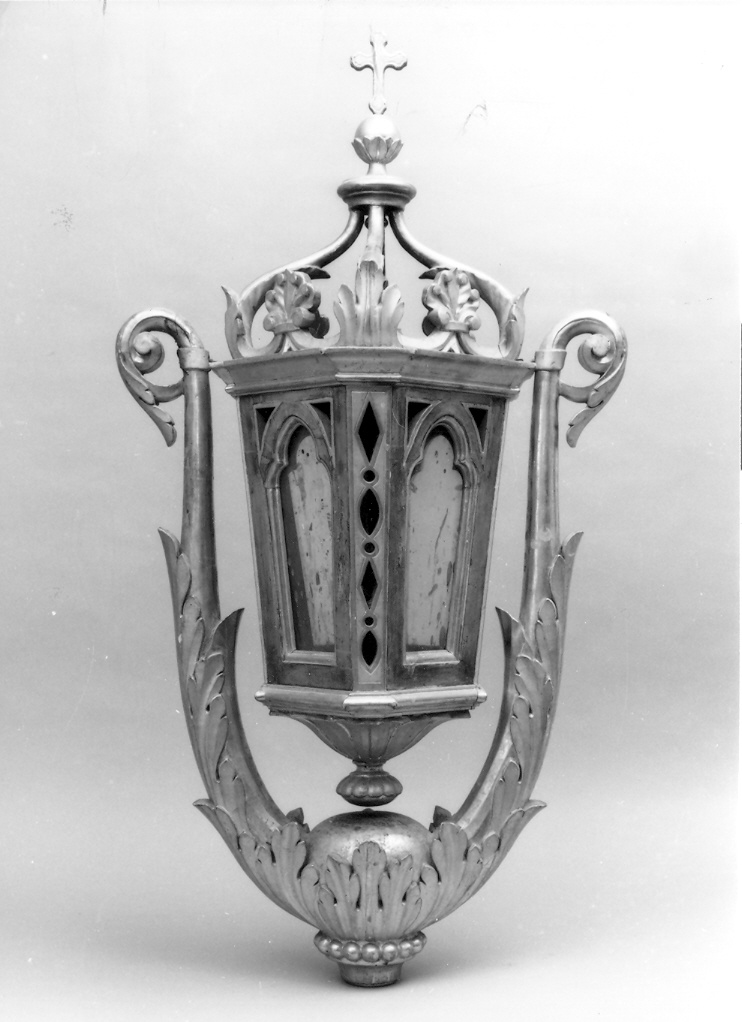 lanterna processionale, serie - bottega marchigiana (fine/inizio secc. XIX/ XX)