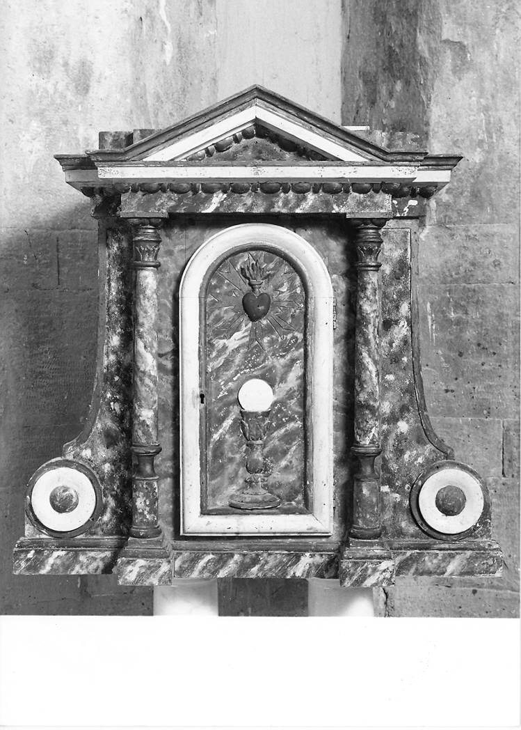 tabernacolo - a tempietto - manifattura marchigiana (sec. XIX)