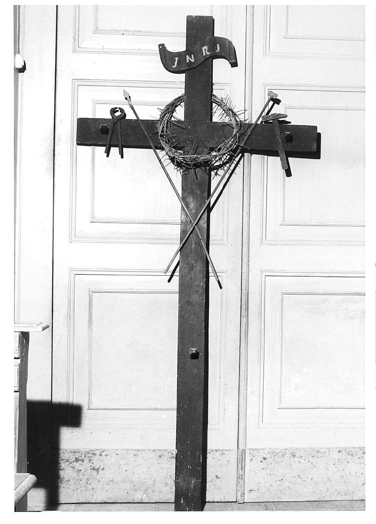 croce penitenziale - manifattura italiana (prima metà sec. XX)