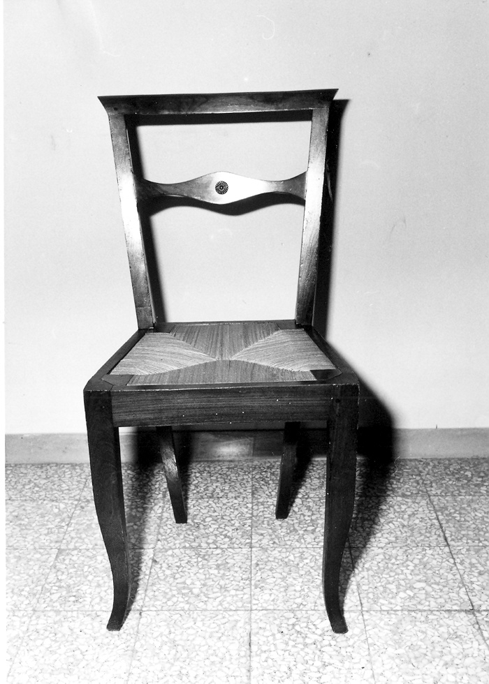 sedia, serie - manifattura marchigiana (seconda metà sec. XIX)