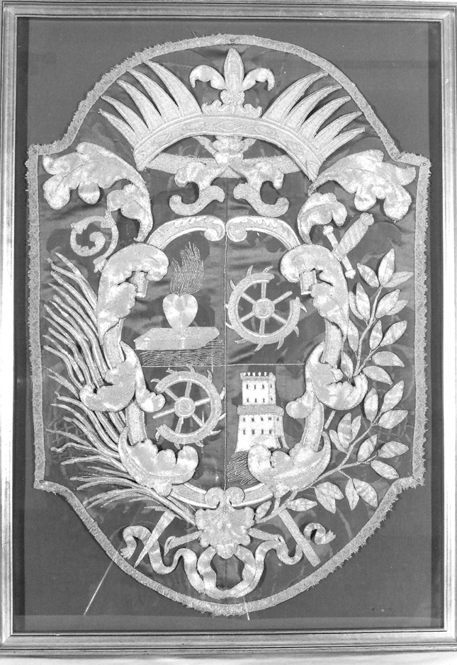stemma dell'Ordine domenicano (tessuto) - manifattura marchigiana (seconda metà sec. XVIII)