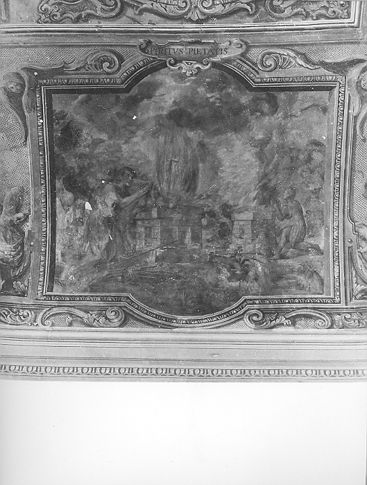 Caino e Abele (dipinto, elemento d'insieme) di Cialdieri Girolamo di Bartolomeo (attribuito) (sec. XVII)