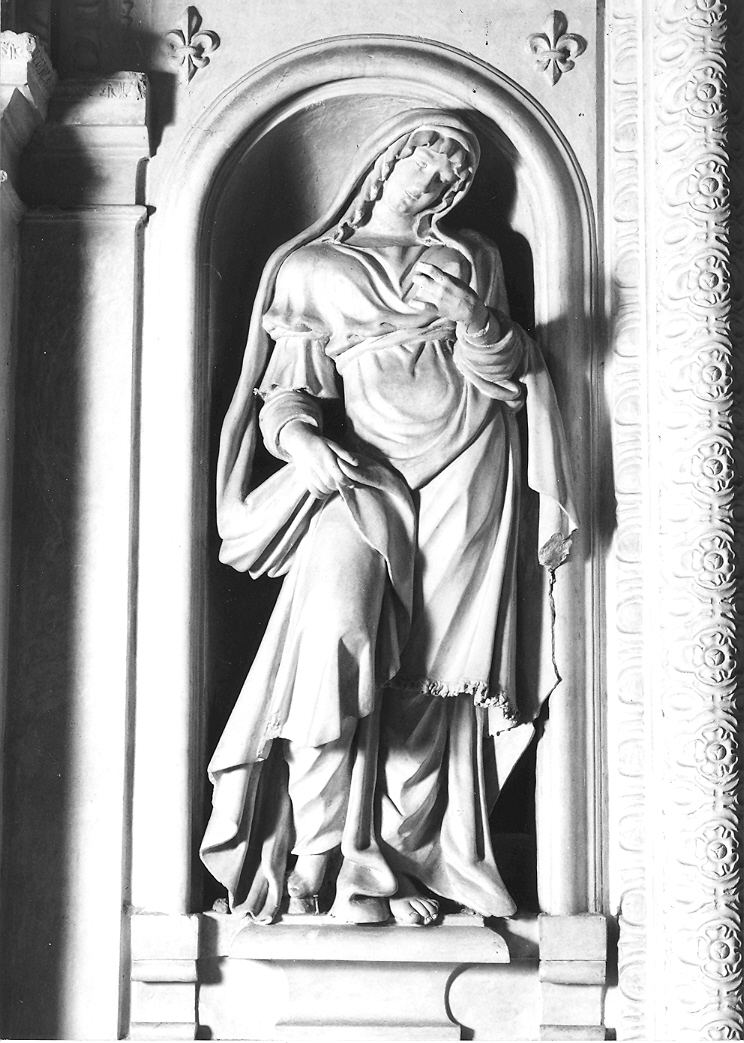 Santa Chiara (statua) - bottega marchigiana (terzo quarto sec. XVII)