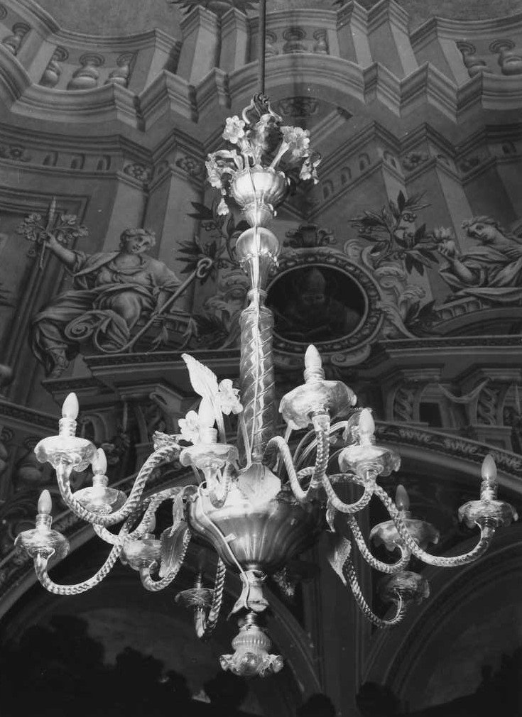 lampadario - bottega veneziana (fine/inizio secc. XIX/ XX)