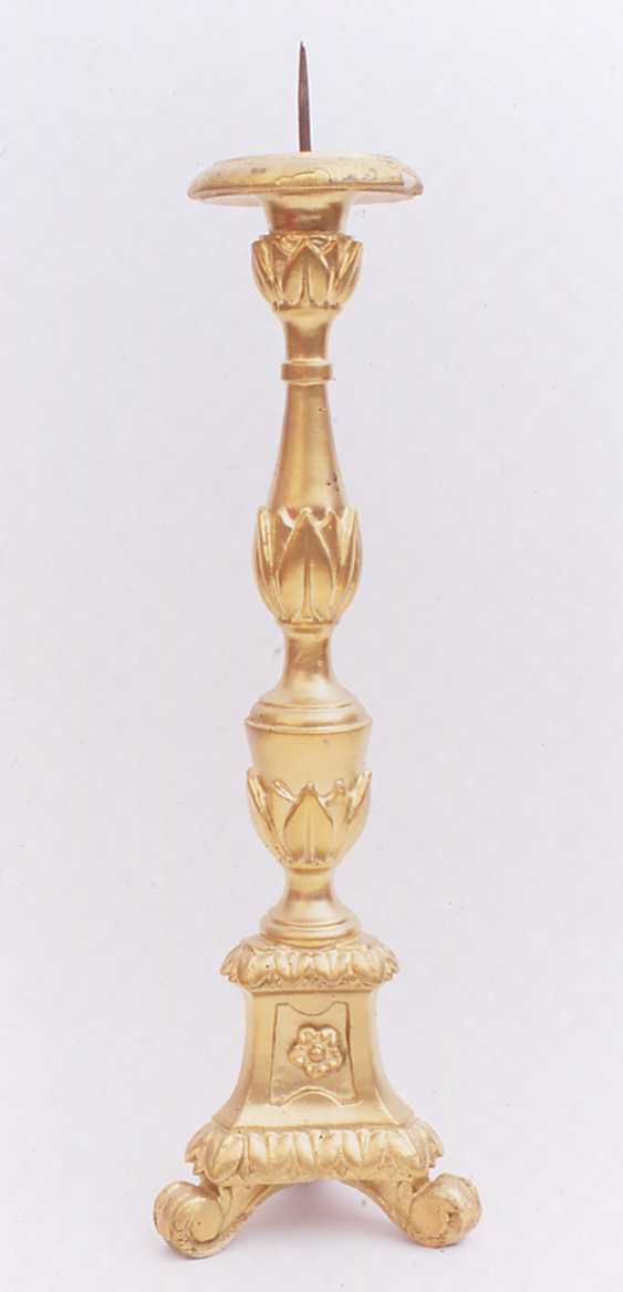 candelabro, serie - bottega pesarese (seconda metà sec. XIX)