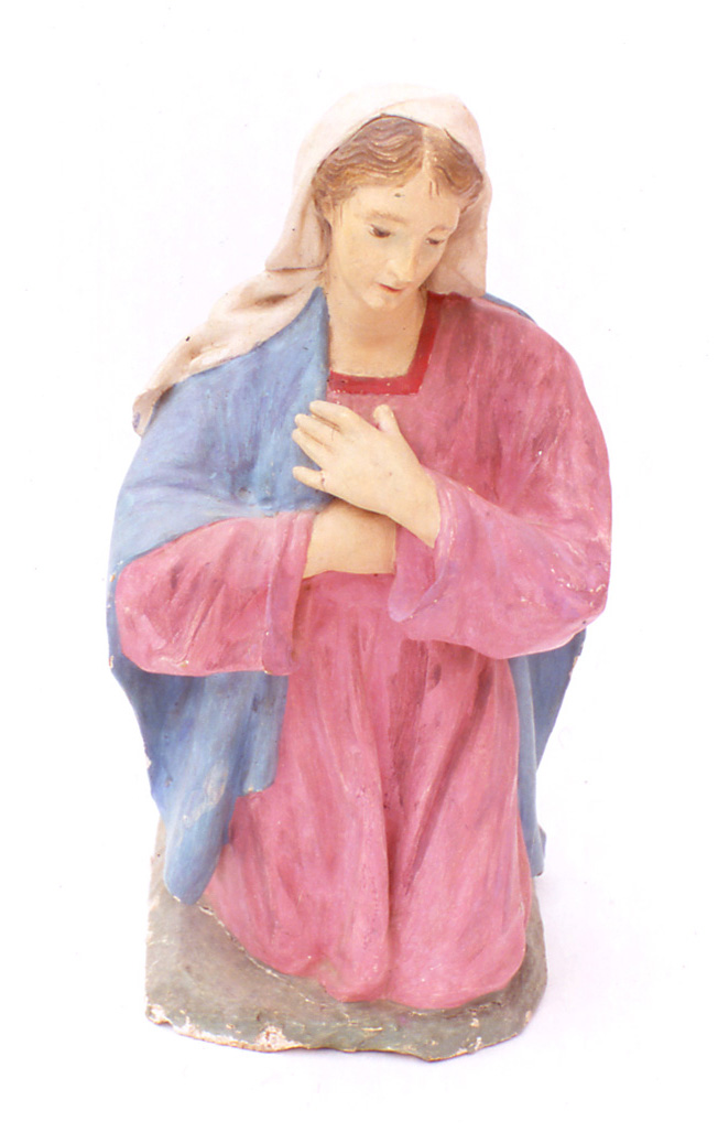 Madonna in adorazione, Madonna (statua, elemento d'insieme) - bottega pesarese (sec. XIX)