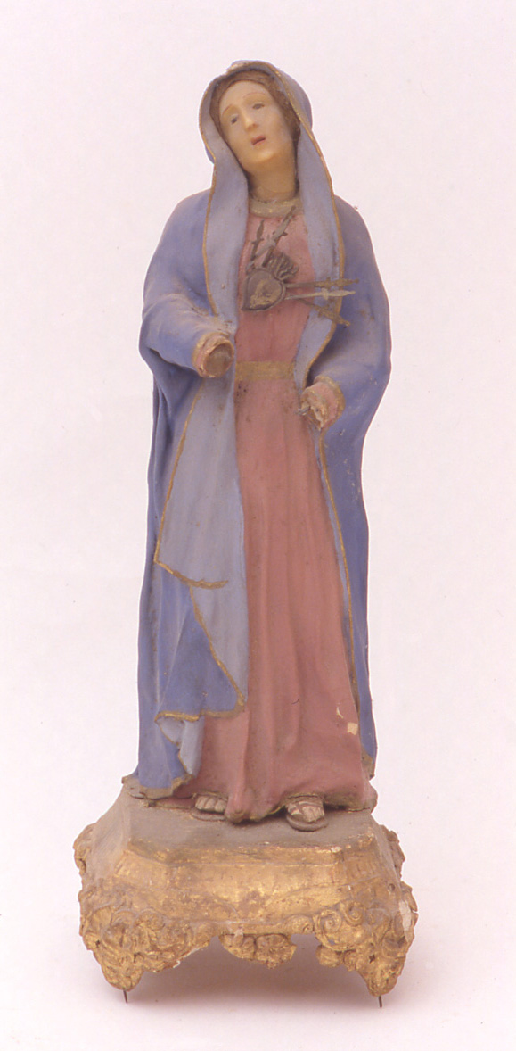 Madonna dei sette dolori, Madonna trafitta da sette spade (statua) - bottega marchigiana (fine sec. XVIII)