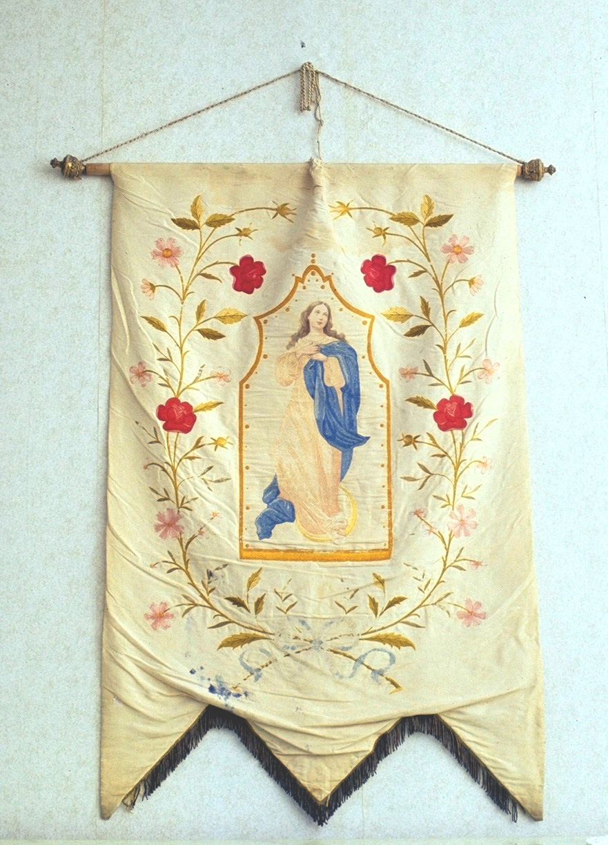 Madonna Immacolata (stendardo processionale) - manifattura italiana (inizio sec. XX)