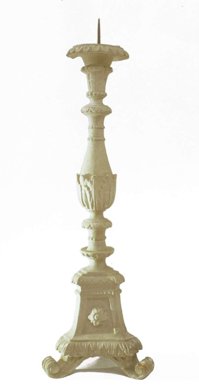 candelabro, serie - bottega pesarese (primo quarto sec. XIX)