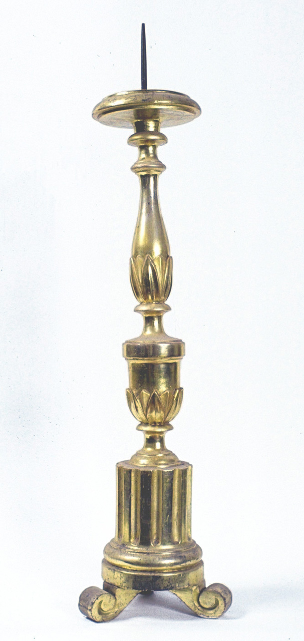 candelabro, serie - bottega marchigiana (inizio sec. XX)
