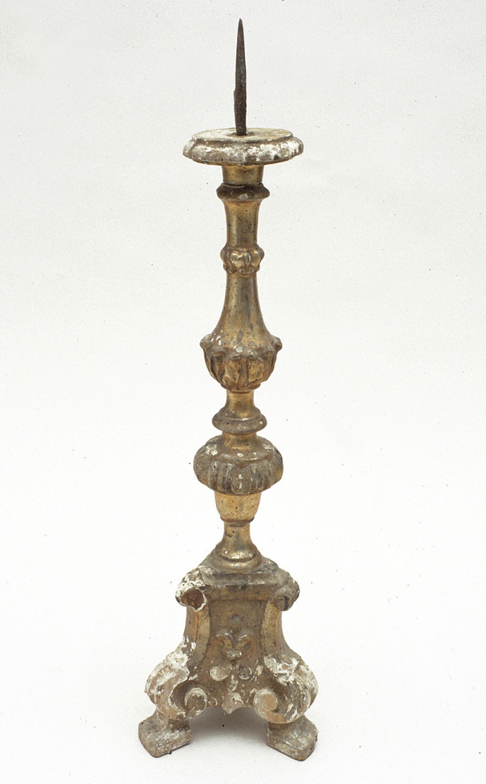 candelabro, coppia - bottega pesarese (prima metà sec. XVIII)