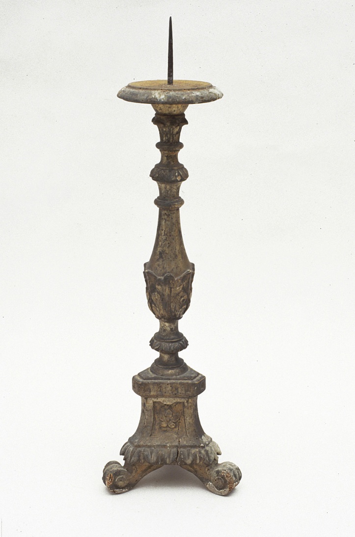 candelabro, elemento d'insieme - bottega pesarese (prima metà sec. XIX)