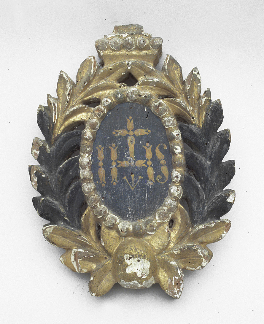 emblema di confraternita, coppia - bottega pesarese (prima metà sec. XVIII)