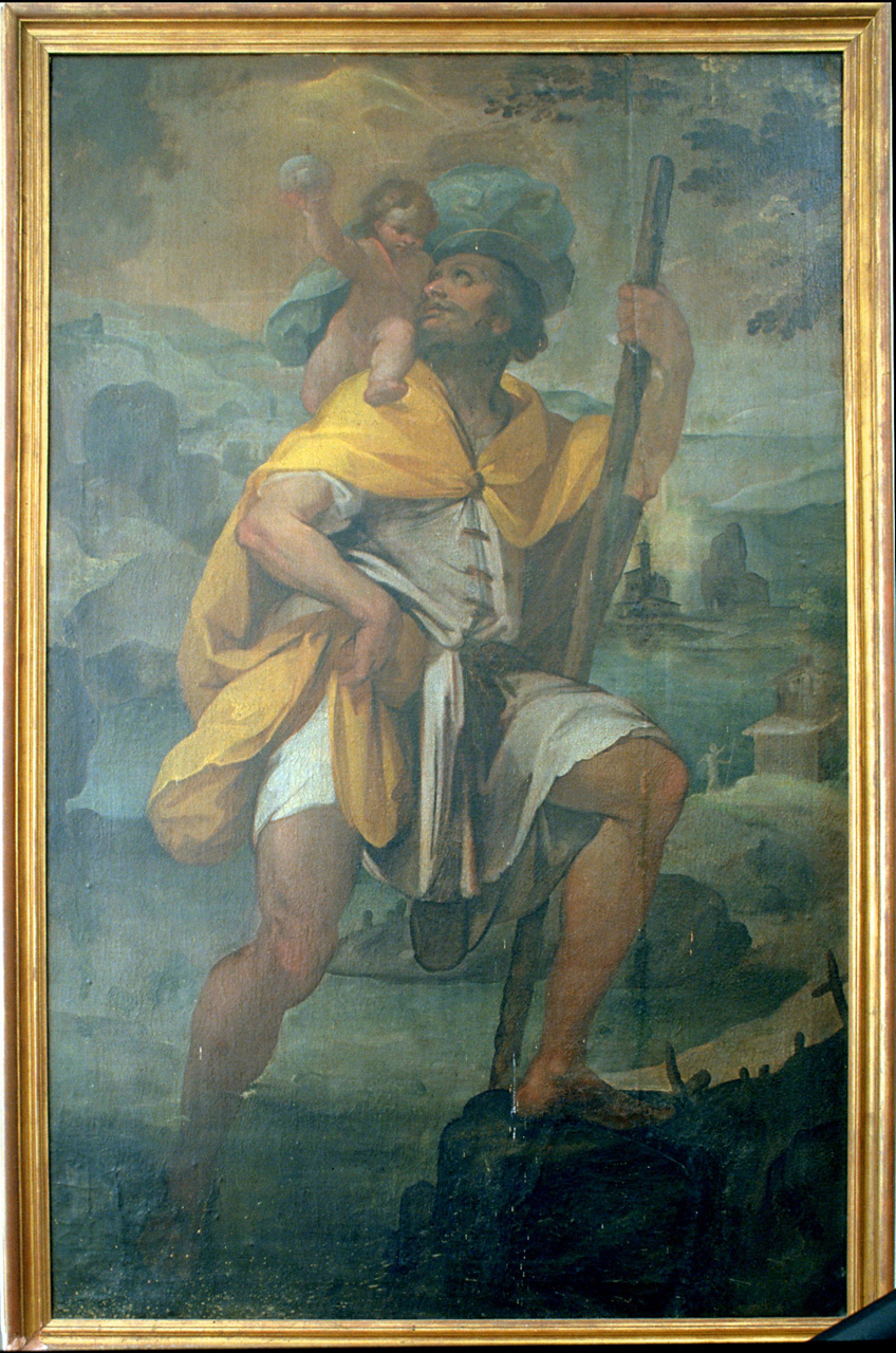 San Cristoforo (dipinto) - ambito marchigiano (prima metà sec. XVII)
