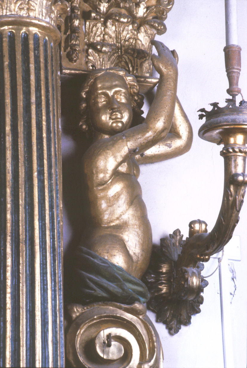 angelo attero (scultura, elemento d'insieme) di Polinori Giuseppe, Grillanda Girolamo (sec. XVII)