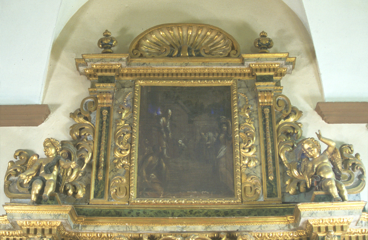 fastigio, elemento d'insieme di Polinori Giuseppe, Grillanda Girolamo (fine sec. XVII)