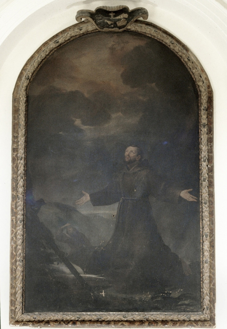 San Francesco d'Assisi riceve le stimmate (dipinto) - ambito marchigiano (fine/inizio secc. XVII/ XVIII)