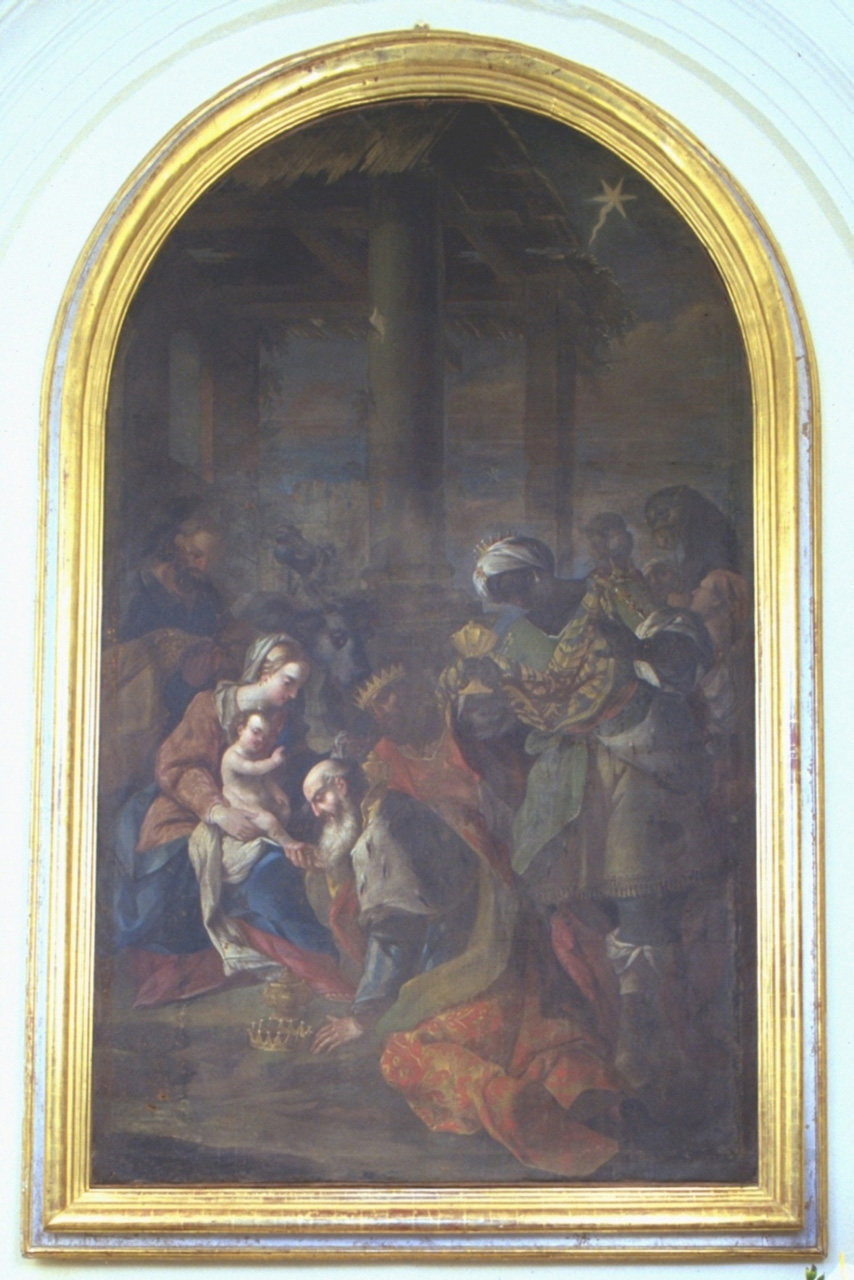 adorazione dei Re Magi (dipinto) - ambito marchigiano (inizio sec. XVIII)
