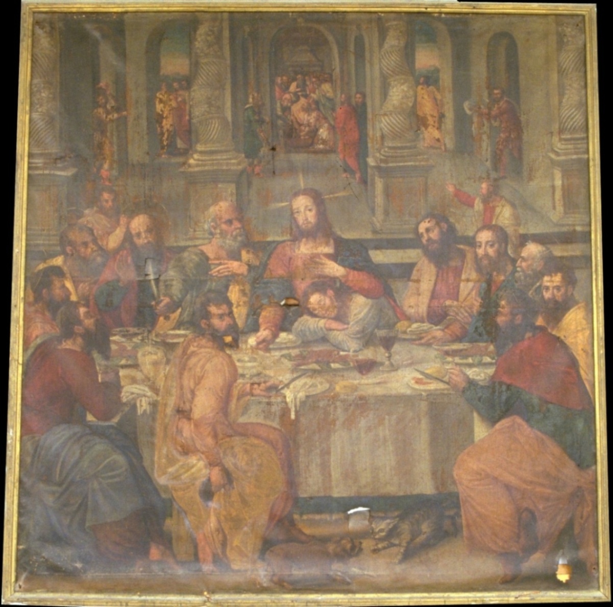 ultima cena (dipinto) - ambito marchigiano (metà sec. XVI)