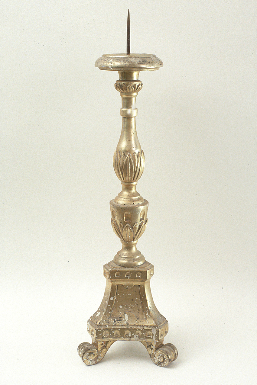 candelabro, serie - bottega pesarese (seconda metà sec. XIX)