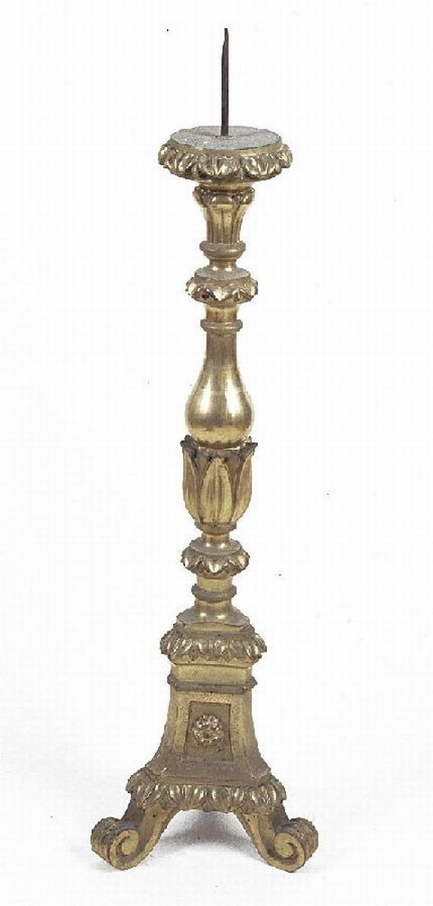 candelabro, serie - bottega pesarese (prima metà sec. XIX)