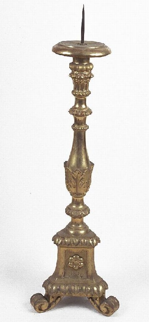 candelabro, serie - bottega pesarese (prima metà sec. XIX)