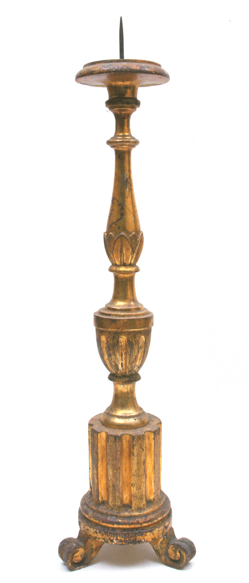 candelabro, serie - bottega pesarese (seconda metà sec. XIX)