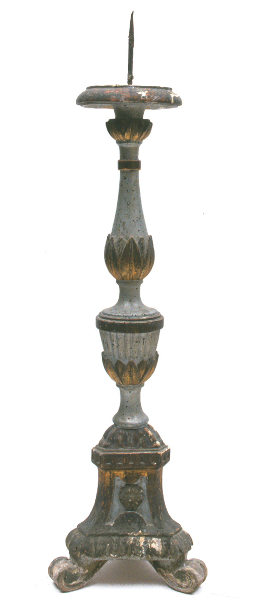 candelabro, serie - bottega pesarese (seconda metà sec. XIX)