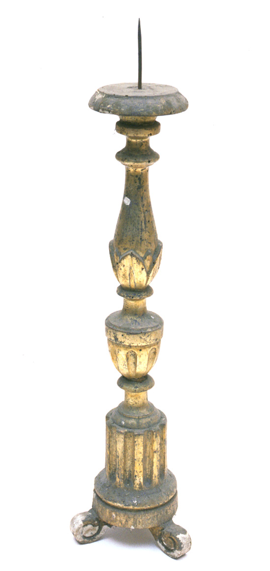 candelabro, coppia - bottega pesarese (seconda metà sec. XIX)