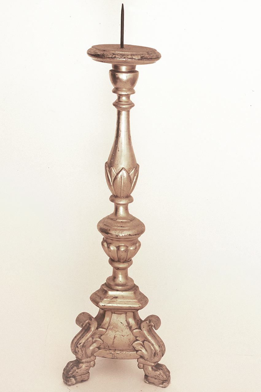 candelabro, serie - bottega pesarese (seconda metà sec. XIX)