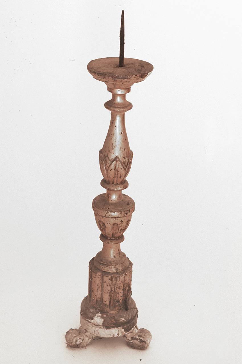 candelabro, serie - bottega pesarese (seconda metà sec. XIX)