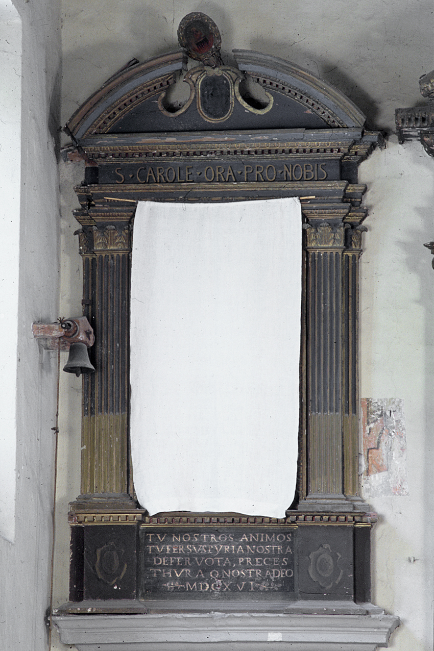 altare, elemento d'insieme - bottega pesarese (sec. XVII)