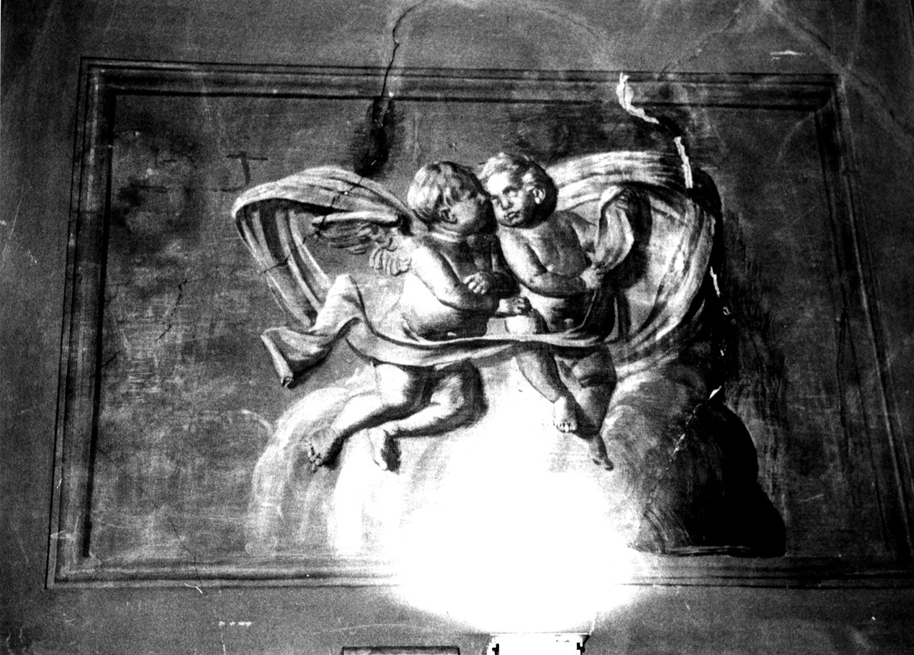 angeli festanti, angeli (dipinto, elemento d'insieme) di Pavisa Ciro (sec. XX)