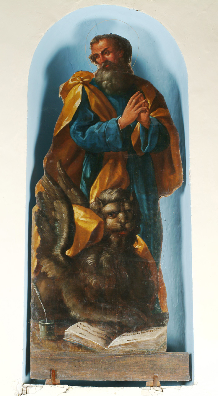 San Marco Evangelista (dipinto, elemento d'insieme) - ambito marchigiano (sec. XVIII)
