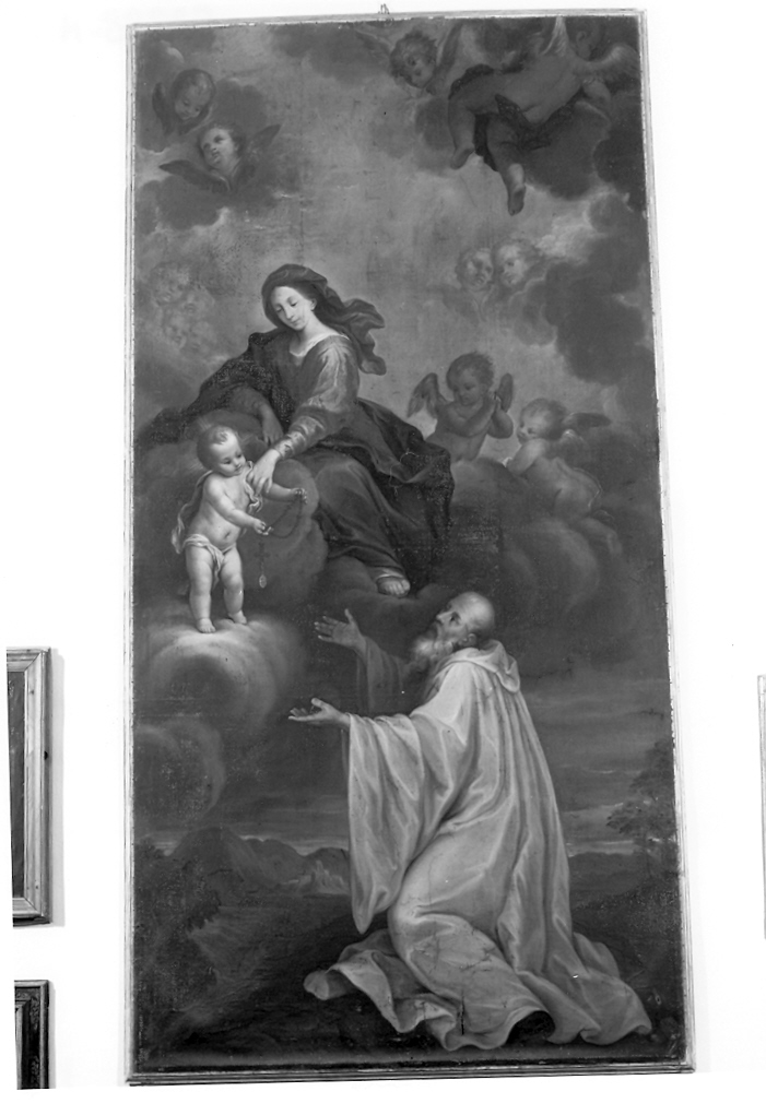 Madonna con Bambino e San Romualdo (dipinto) - ambito marchigiano (sec. XVIII)