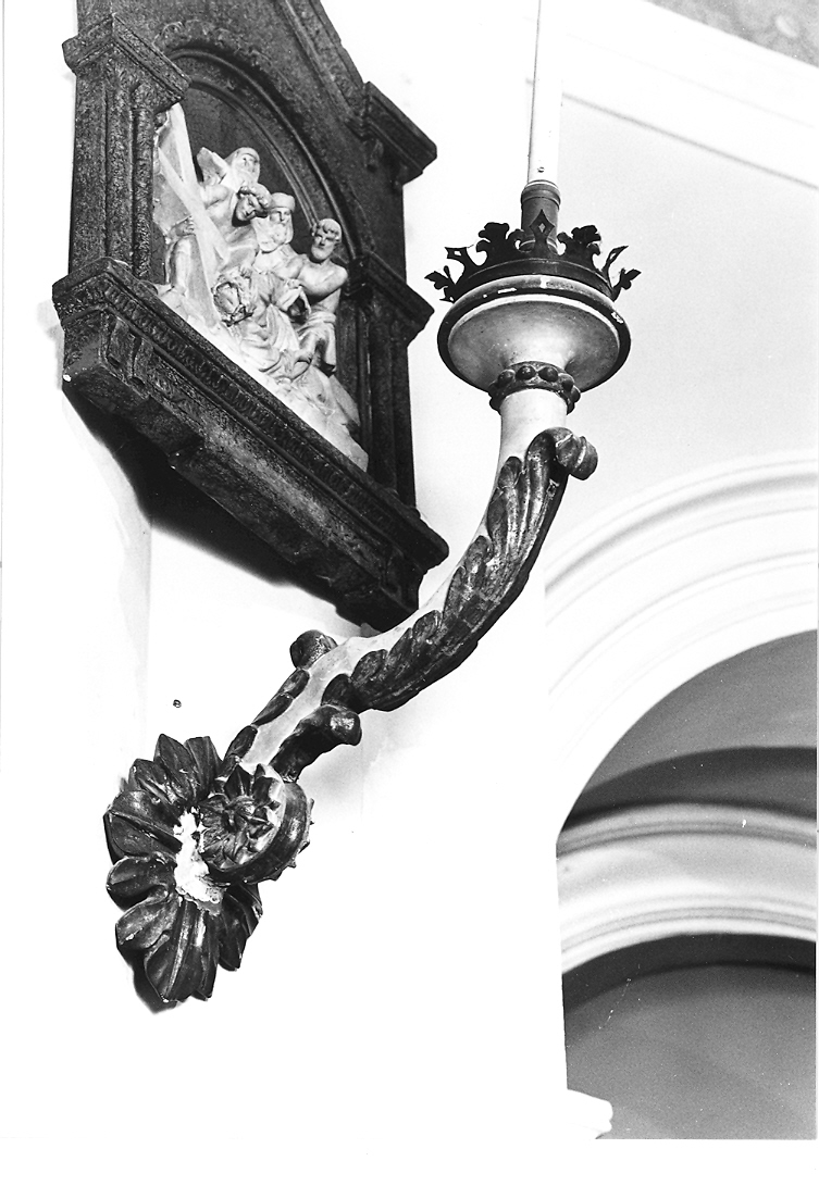 candeliere da parete, serie - bottega marchigiana (sec. XIX)