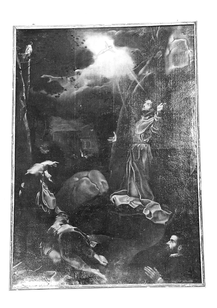 San Francesco d'Assisi riceve le stimmate (dipinto) di Fiori Federico detto Barocci (maniera) (metà sec. XVII)