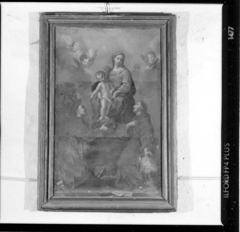 Madonna con Bambino in trono tra santi (dipinto) - ambito marchigiano (sec. XVIII)
