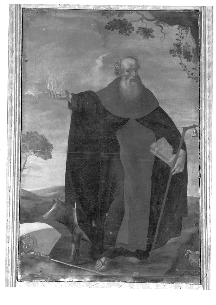 Sant'Antonio Abate (dipinto) - ambito marchigiano (sec. XVII)