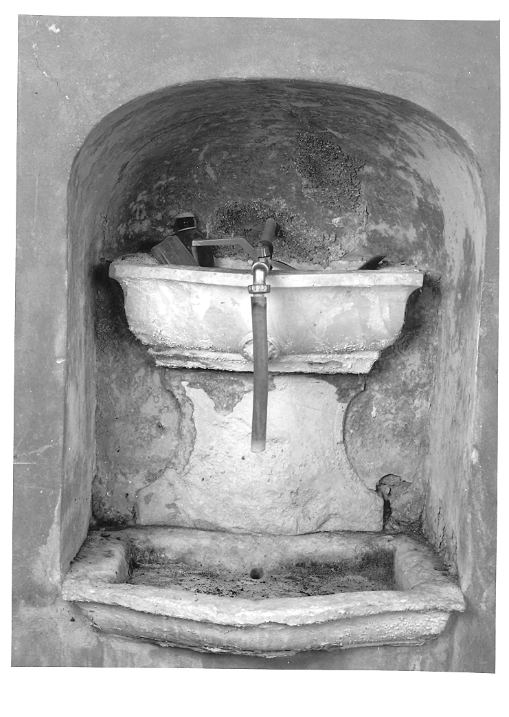 lavabo da sacrestia - bottega marchigiana (sec. XVIII)