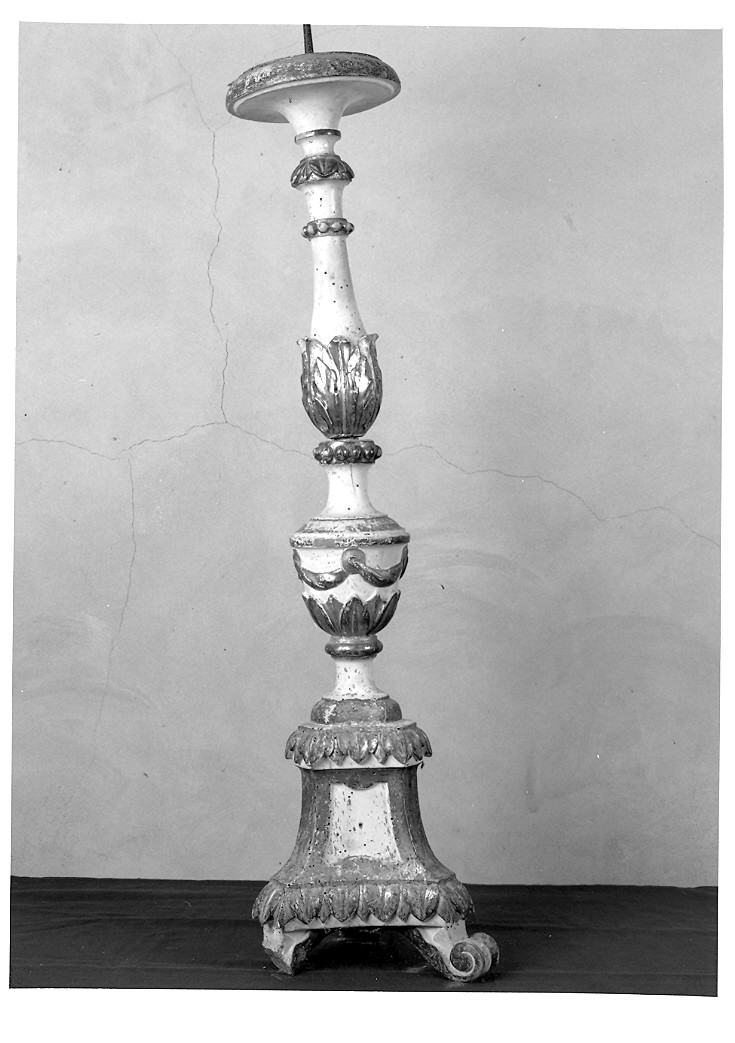 candelabro, serie - bottega marchigiana (prima metà sec. XIX)