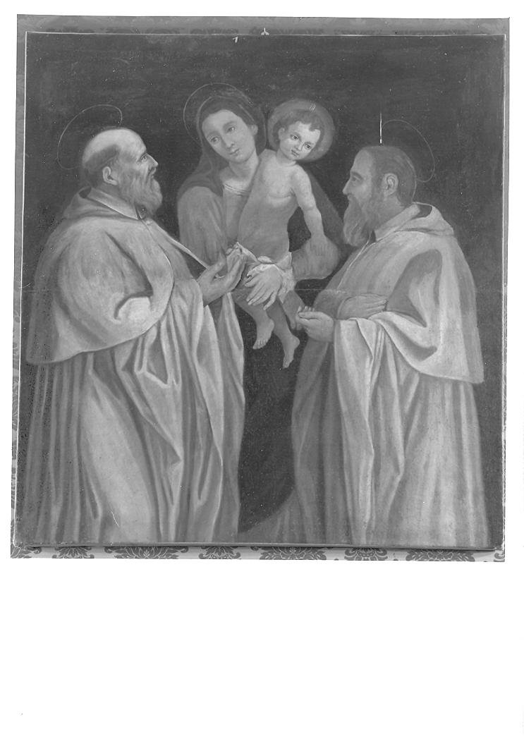 Madonna con Bambino e Santi (dipinto) - ambito marchigiano (sec. XIX)