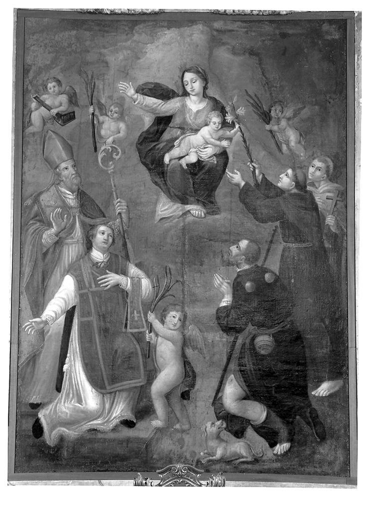 Madonna con Bambino e Santi (dipinto) - ambito marchigiano (sec. XVIII)