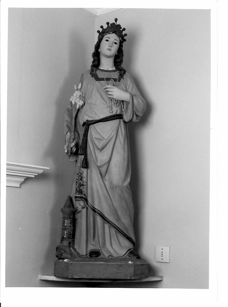 Santa Barbara (statua) - bottega marchigiana (fine/inizio secc. XIX/ XX)