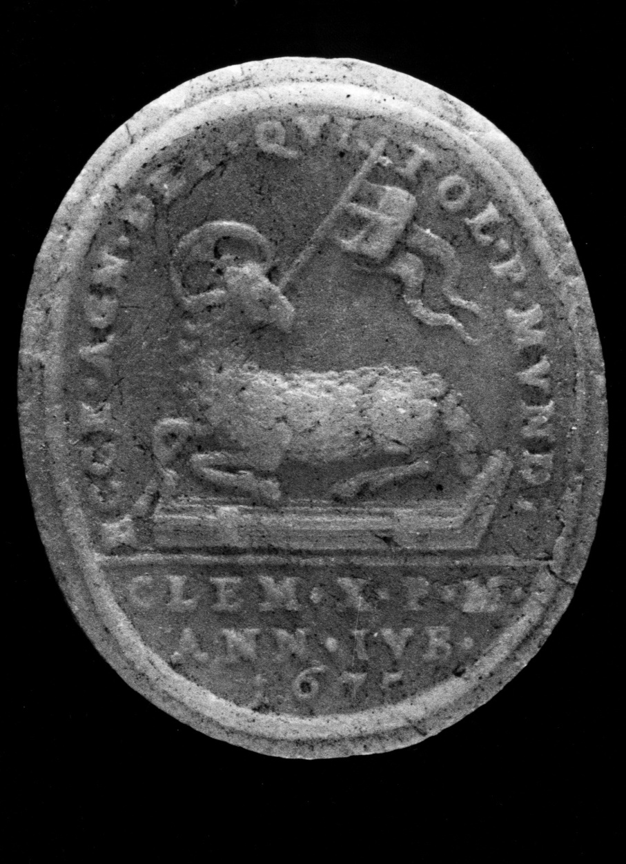 Agnus Dei (Agnus Dei) - produzione romana (ultimo quarto sec. XVII)
