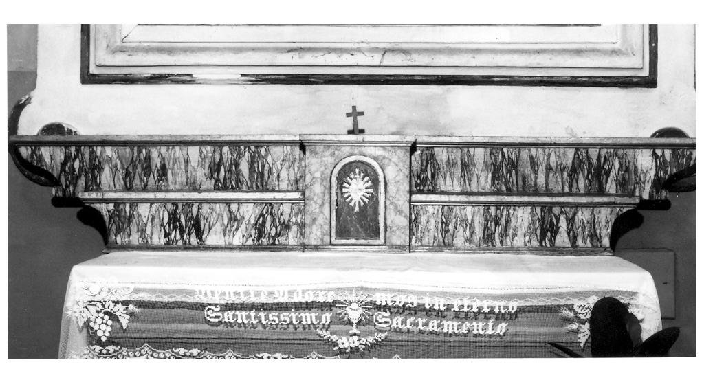 gradino d'altare - bottega marchigiana (sec. XVIII)