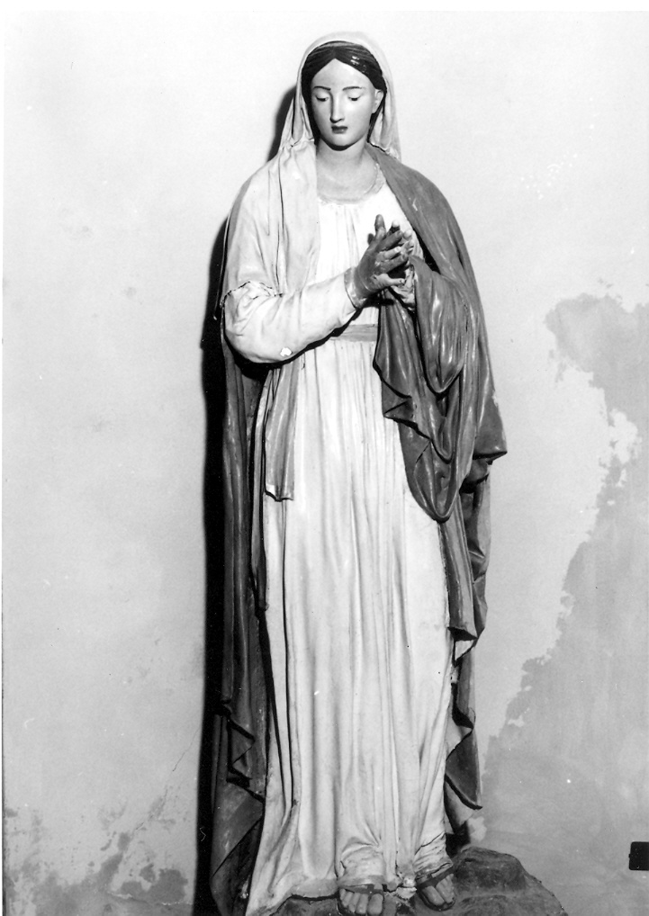 Madonna (statua) - bottega marchigiana (seconda metà sec. XIX)