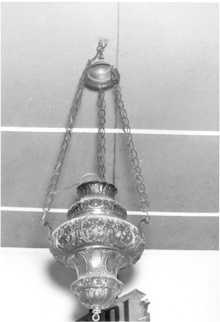lampada pensile - bottega marchigiana (seconda metà sec. XIX)